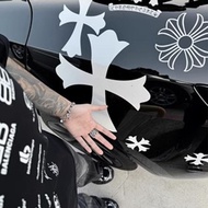 Chrome*Hearts Cross Car Sticker Personalized Motorcycle Reflective Electric Sticker