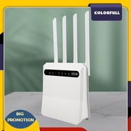 [Colorfull.sg] 4G WiFi Router 180 Degree Rotation SIM Card Router Multi Antenna for Enterprises