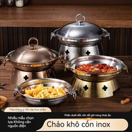 F1-qq2*newStainless steel dry hot pot. Small Hot pot for commercial hotel restaurants.- Hot pot