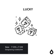 "Lucky" CUDDLEINK Matte Ink Tattoo