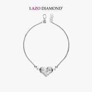 LAZO DIAMOND Fond Love Bracelet in 9k White Gold