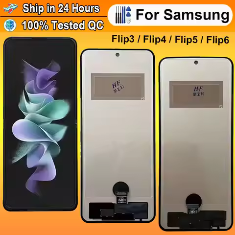 TFT Flip3 For Samsung Z Flip 3 Flip4 LCD Display Touch Screen Digitizer Assembly Replacement For Sam