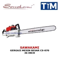 Wp22 Sawakami Gergaji Mesin Besar 36 Inchi Cs-070 / Chainsaw 36" /