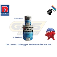5L Nippon Paint EA4 Finish Epoxy + Hardener for Floor - Cat Lantai / Gelanggan badminton dan lain la