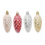 Christmas Tree Decoration Plastic Pine Cone Hanging New Style Christmas Decoration Props Plastic Pai