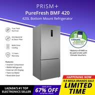 PRISM+ PureFresh BMF 420 | 420L Bottom Mount Freezer Refrigerator | True Total No-Frost | Inverter C