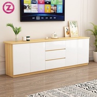 Zero Tv Cabinet Living Room Solid Wood Panel with Drawers Tv Cabinet Console Small Household Large Capacity Drawer Cabinet Zero82