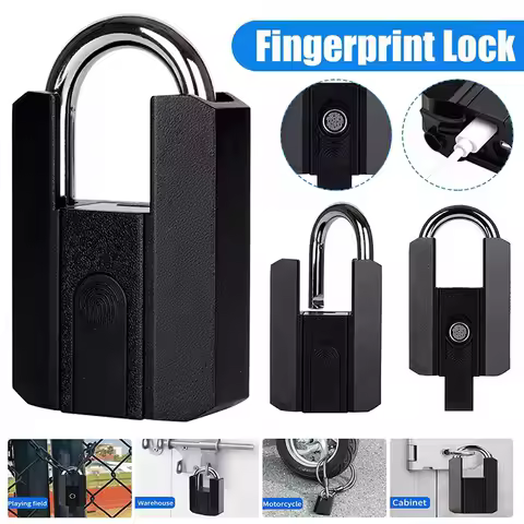 Smart Fingerprint Padlock Keyless Security Password Locker Anti-Theft TTLOCK/Tuya APP Controls Biome