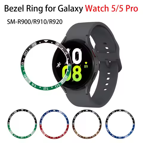 Watch Bezel Ring for Samsung Galaxy Watch 5 40mm 44mm SM-R900/R910 Metal Stainless Steel Time Scale
