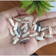 1 PCS FWPBW15MIX FRESHWATER PEARL BIWA WHITE, GREY 12-15MM