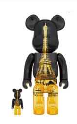 現貨 正版 Be@rBrick Eiffel Tower Golden Gown 400%+100% 巴黎鐵塔 艾菲鐵塔