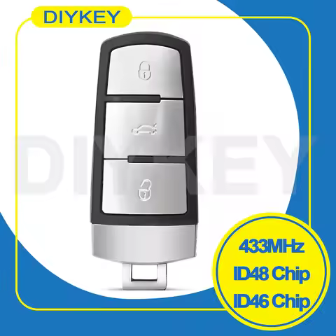 DIYKEY 3 Buttons Smart Remote Car Key 3C0959752BA 433MHz ID48/ID46 Chip For VolksWagen VW Passat B6 