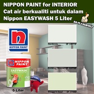 Nippon Paint EasyWash Interior collection 5 Liter Gardenia 1077P / Evening Breeze 1079P / Froggys Le