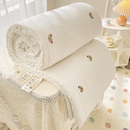 Double Yarn Embroidered Soybean Summer Cooling Quilt Single/queen/king Size Quilt Duvet