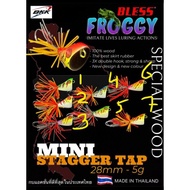Jaws Frog Bless Stagger Tap Fishing Bait 2.8cm 5gr