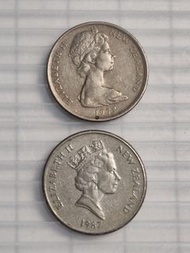 紐西蘭硬幣 1967年及1987年