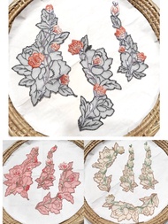 Fashion Embroidery Lace Border Lace Flower Patches Baju Kurung Jahit Kain DIY Trim Renda Bunga Kahwin Borong [1 Unit]