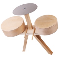 1 Set Educational Drum Set Toys For Toddler Children Drum Set Toy Wooden Drum Set Musical Instrument