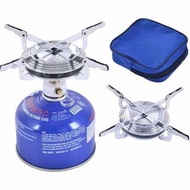 Windproof Camping Gas Stove Portable Foldable Backpack Electronic Stove Head Outdoor Cooking Picnic 