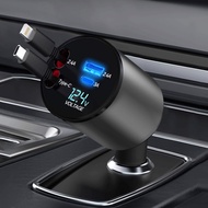 Yashino car charger quick charging cable 120W suitable for iPhone mobile phone one to four plug sock