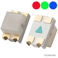 [25 Pieces]- RGB LED 0805 Transparent SMD Stickers