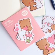 Milk Mocha Bear Deco Sticker - Lovers