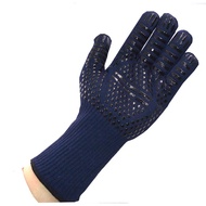 LUCAS Heat-Resistant Gloves Oven Heat Resistant 800 C Separate 5 Inches 2-Sided Non-Slip Silicone CE