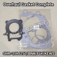 SHR-3/HJ250-4T/KEWS250-4T/BNK-3/FLY250/N911 Standard Overhaul Gasket Complete Set (Motorcross/DirtBi