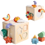 [sgstock] Twefex Baby Montessori Toys 6 Months+, Pull String Activity Sensory Toys for Babies 6-12 M