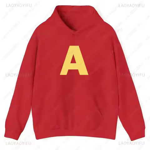 Woman Man Drop Shoulder Sweatshirt Alvin and The Chipmunks: The Squeakquel's Printed Hoodie Availabl