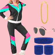 Retro 80s Disco Style Halloween Cosplay Costume
