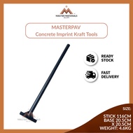 MASTERPAV Concrete Imprint Kraft Tools Rubber Tamper