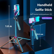P185 1.8m Selfie Stick Tripod Stand Wireless Bluetooth Gimbal Stabilizer For Phone For Gopro Action 