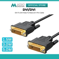[1.5M/3.0M/5.0M] DVI TO DVI CABLE MALE TO MALE 24+1 PIN/ DVI MALE 24+5 TO VGA MALE / DVI TO HDMI CAB