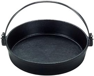 Sanwa Seiki Seisakusho QSK50026 Sukiyaki Pot with Vine (Black Coloring Pan), 10.2 inches (26 cm), Iron Cast