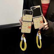 Cartoon for Samsung zflip6 phone case folding screen shockproof mirror flap W24 female all-inclusive