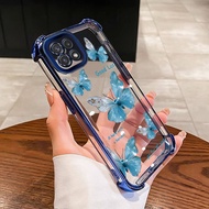 Case For Samsung A22 5G A22s 5G F42 5G Phone Butterfly Protective Cover Transparent Silicone Shockpr