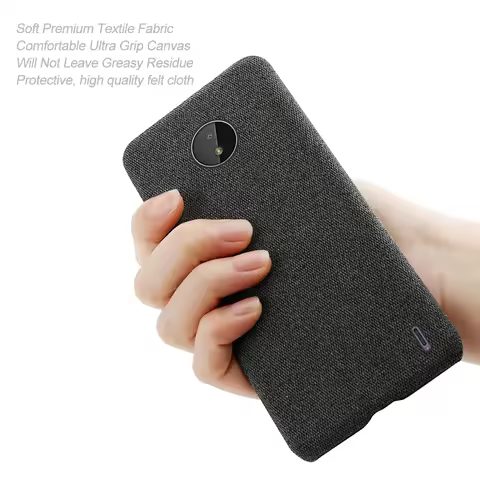 For Nokia C20 C10 Case Luxury Fabric Antiskid Cover For Nokia C10 C20 4G 6.52" TA-1342 TA-1339 TA-13