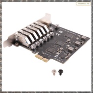 [L W H Y]  PCIe to USB 3.2 Gen 2 Card 8-Port (6X Type-A +2X Type-C) Converter PCIE Splitter VIA+ Chi