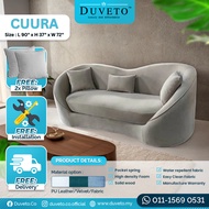 CURVE 3 SEATER SOFA WASHABLE CUHSION FREE UPGRADE MATERIAL EASY CLEAN