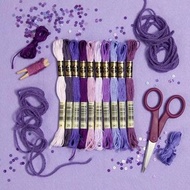 現貨DMC 繡線 25號 紫色組  Embroidery Floss Purple Palette art.117 十字繡 刺繡 縫紉 布藝 鉤織 thread crochet cross stitch sew Needlework