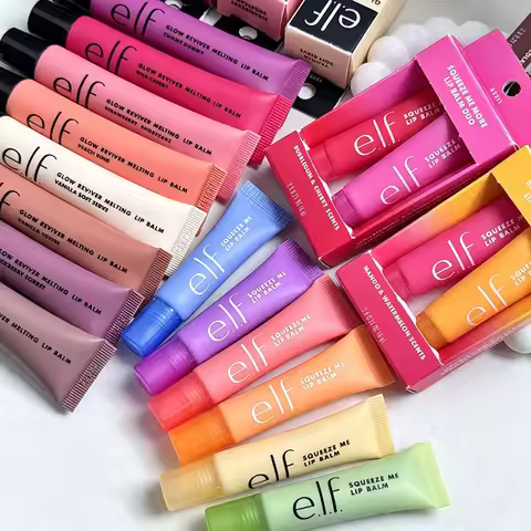Hot Elf Lip Gloss Set Mango-Watermelon Mint-Chocolate Long Lasting Moisturizing Lip Balm Glow Revive