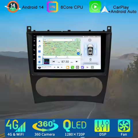 9" Car Radio Carplay Stereo For Mercedes-Benz C-Class W203/CL203 G-Class W463 C180/C350/G500 AMG 200
