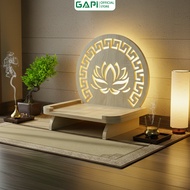 Lotus shelf altar, MDF wall-mounted altar shelf covered with melamine brand GAPI_GP420/GP421