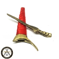 KERIS SEMUT KUNINGAN MINI PITA MERAH ASLI FULL KUNINGAN.