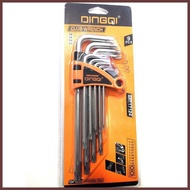 ◸ ∤ 9 in 1 Torx Allen Key / Star L Club Wrench (T10 - T50)