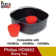 Philips HD9952 Baking Tray. Silicon Muffin Cups. DIshwasher-safe. Airfryer XXL HD963x, HD986X, and HD965x Compatible.