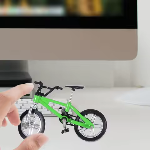 1Set Finger Skateboard Mini Bike Folding Scooter Leisure Desk Game Education Stress Relief Finger Sp