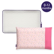 【ClevaMama】護頭型嬰兒枕(0-12M適用)+星星粉枕套(超值優惠組)
