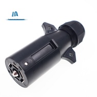 Trailer Plug Detachable 7 Way Round RV-Style Trailer Side Connector 7 Pin Trailer Wiring Plug